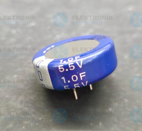 EATON KR-5R5C105-R Speicherkondensator 5,5V 1,0F Gold Cap RM=5mm DM=21,5mm