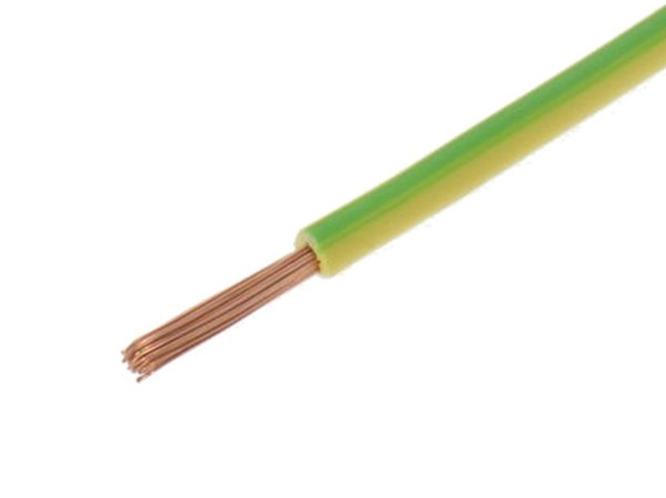 PVC-Aderleitung Eca H07V-K 1x2,5mm² grün/gelb