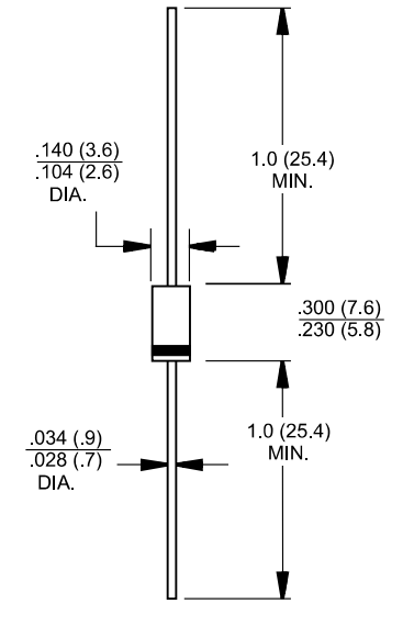 Gleichrichterdiode SF 28 2A 600V DO15 SF28G-T Super Fast